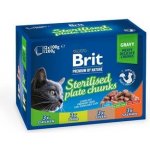 Brit Premium Cat Pouches Sterile Plate 12 x 100 g – Sleviste.cz