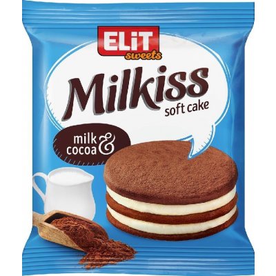 Elit Milkiss Soft Cake milk&cocoa 42 g – Zboží Mobilmania