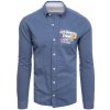 Pánská Košile Dstreet pánská košile modrá DX2282