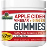 Nature's Answer Apple Cider Vinegar + Ginger Gummies jablečný ocet se zázvorem, 45 gumových bonbónů – Hledejceny.cz