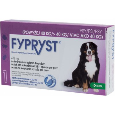 Fypryst Spot-on Dog XL nad 40 kg 1 x 4,02 ml – Zboží Mobilmania