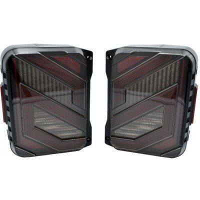 Sada LED zadních světel, Čistý, EU, Jeep Wrangler JK, serie Vector – Zboží Mobilmania