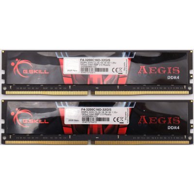 G.Skill DDR4 32GB 3200MHz F4-3200C16D-32GIS – Zboží Mobilmania