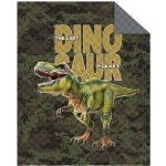 Detexpol přehoz na postel Dinosaur Army 170 x 210 cm – Sleviste.cz