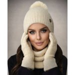 Fashionweek Dámský zimní set čepice šála a rukavice S3068 krémová – Hledejceny.cz