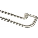 Umbra Ocelová roztažitelná dvojitá garnýž 122-224 cm Twilight – Sleviste.cz