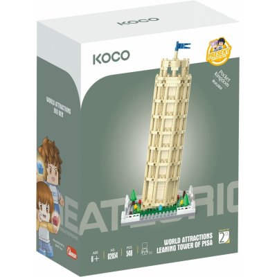 KOCO Stavebnice mini Šikmá věž v Pise 548 ks – Zboží Živě