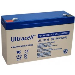 Ultracell UL12-6 6V - 12Ah VRLA-AGM