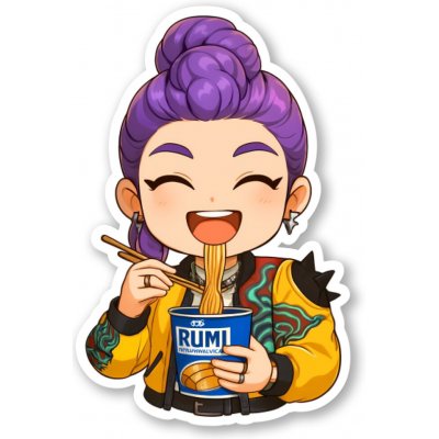 K-Pop Demon Hunters Samolepka Rumi Ramen – Zboží Živě