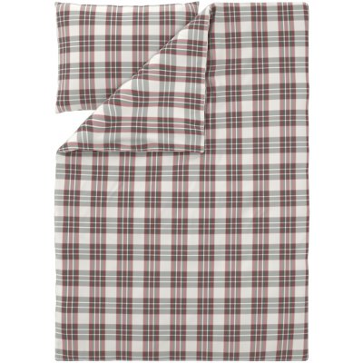 Livarno povlečení z mikrovláknitého saténu kostka červená 140x200 70x90 – Zboží Dáma