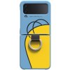 Pouzdro a kryt na mobilní telefon Samsung Samsung Silicone Cover Ring Z Flip4, Homer Simpson GP-XVF721HONLW