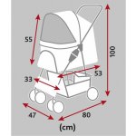 Trixie Buggy Kočárek pro psy 47 x 100 x 80 cm – Zboží Dáma