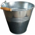 Vědro pozinkované 12 l, s dřevěnou ručkou – Zboží Mobilmania