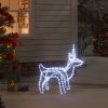 Vánoční osvětlení DKD HOME DECOR LED silueta soba studená bílá 60x30x60 cm