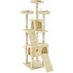 Juskys Škrábadlo Amy béžové 49 x 49 x 170 cm – Zboží Mobilmania