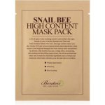 BENTON - SNAIL BEE HIGH CONTENT MASK PACK - Pleťová maska s hlemýždím mucinem a včelím jedem 20 ml – Zboží Mobilmania