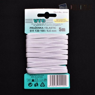 Pruženka 6,6mm - 5m bílá – Hledejceny.cz