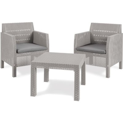 TOOMAX MATILDE 2 SEATER zahradní plastový set šedá – Zboží Dáma