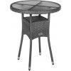 Stilista M90808 Kulatý zahradní stolek, 60 cm, šedý