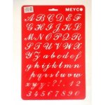 Meyco Šablona plastová Písmena psaná okrasná – Hledejceny.cz