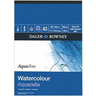 Akvarelový blok Daler Rowney - papír s texturou A3, 12 listů – Hledejceny.cz