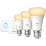 Philips Hue Bluetooth LED White Ambiance set 3ks žárovek + Hue Bridge + Hue – Hledejceny.cz