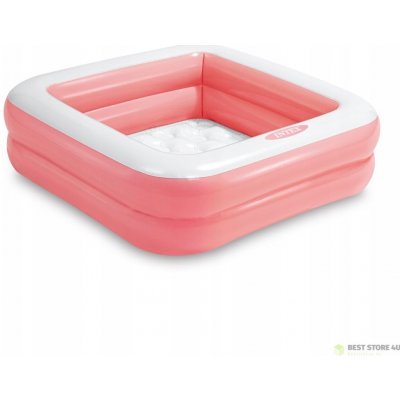 Intex 57100 čtverec 85 x 85 x 23 cm růžový – Zboží Dáma