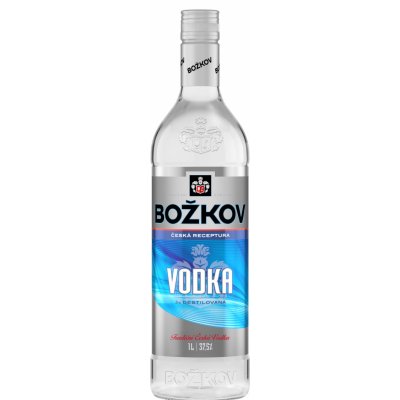 Božkov Vodka 37,5% 1 l (holá láhev)