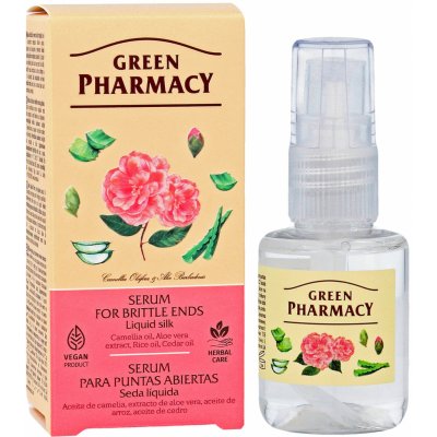 Green Pharmacy Silk Tekuté hedvábí sérum na roztřepené konečky s Aloe Vera 30 ml – Zbozi.Blesk.cz