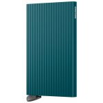 SECRID PREMIUM Kovové pouzdro na karty Cardprotector Fluted Teal tyrkysové – Zboží Mobilmania