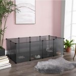 Feandrea Skládací ohrádka plastová šedá 143 x 46 x 73 cm – Sleviste.cz