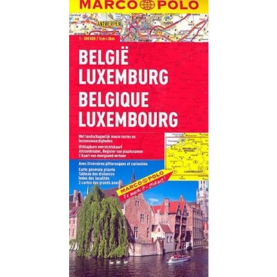 Belgie Lucembursko mapa MP 1:300 000