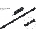 Kovoinox Hřeben nylon-kov 26x19mm, délka 1000mm, M4, max do 400kg, kovové jádro 6x10mm – Sleviste.cz