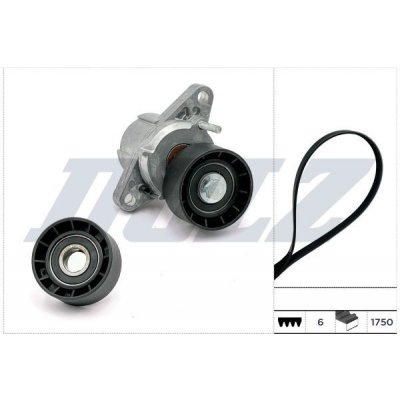 Sada žebrovaných klínových řemenů DOLZ SKD228A – Zboží Mobilmania