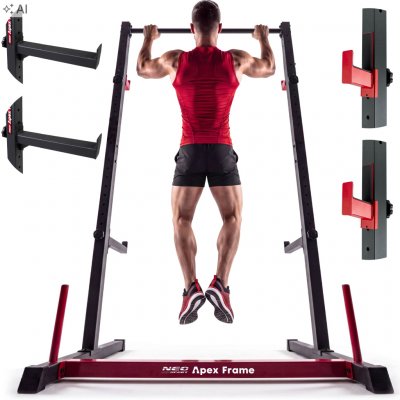 Neo-Sport 130400 Multifunkční stojan na činku s hrazdou Apex Frame, nosnost až 300 kg – Hledejceny.cz
