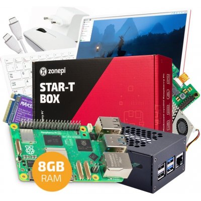 Raspberry Pi 5 8GB All In One bílá – Zboží Živě