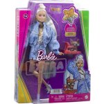 Barbie Extra Vzorovaná modrá sukně s bundou – Zboží Mobilmania