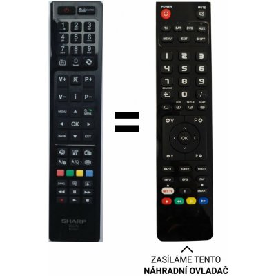 Dálkový ovladač Predátor Sharp LC-22LE250V LCD TV – Hledejceny.cz