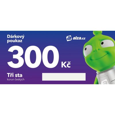Elektronický dárkový poukaz Alza.cz na nákup zboží v hodnotě 300 Kč – Hledejceny.cz