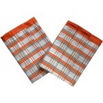 Sleep-well Tradiční káro 50x70 cm 3 ks oranžové – Zboží Mobilmania