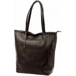 Gregorio Velká kožená kabelka na rameno/do ruky no. 028 tmavěhnědá – Sleviste.cz