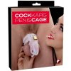 SM, BDSM, fetiš Silikonová klec na penis Cock Cage 7 cm 3.5 cm