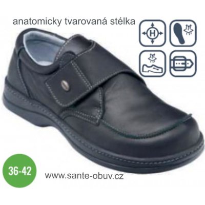 Santé N/224/1L/60 zdravotní obuv černá černá – Zboží Mobilmania