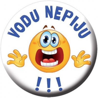 Button - placka s otvírákem a magnetem - vodu nepiju – Hledejceny.cz