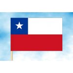 LIBEA, s.r.o. Vlajka Chile Rozměr: 150×225 cm, Uchycení: Návlek na žerď – Hledejceny.cz