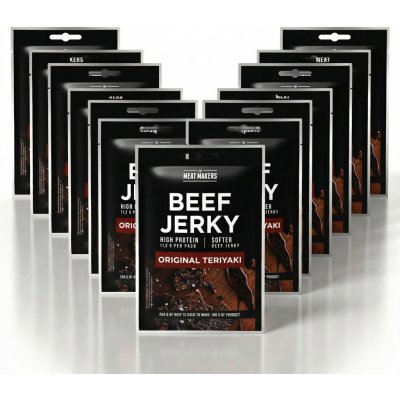 Meat Makers Jerky teriyaki beef 15 x 25 g – Hledejceny.cz
