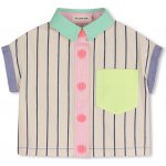 Billieblush Crop košile s krátkým rukávem pruhy smetanová – Sleviste.cz