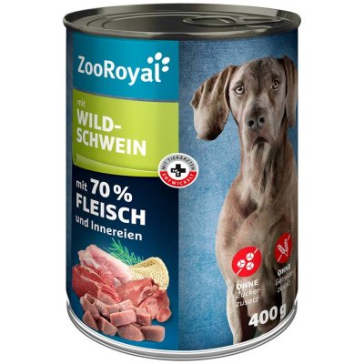 ZooRoyal konzervy a kapsičky pro psy s kančím masem 6 x 400 g – Zbozi.Blesk.cz