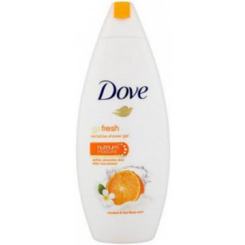 Dove Go Fresh sprchový gel s vůní mandarinky a květu tiaré 250 ml