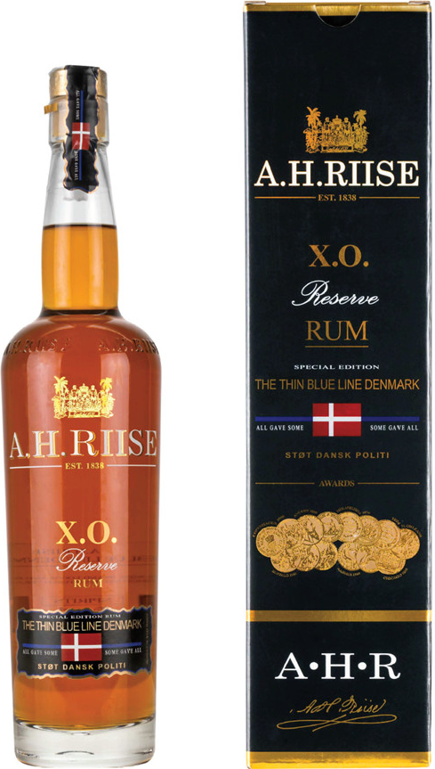 A.H.Riise XO Reserve Thin Blue Line Denmark 40% 0,7 l (holá láhev)